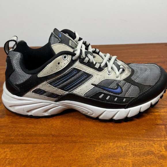 Nike Shoes Mens 8 Scrambles Hiking Trail Sneakers 313388-041 Grey Royal - Picture 4 of 11